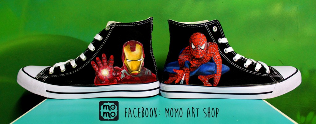 Zapatillas de Iron Man y Spiderman